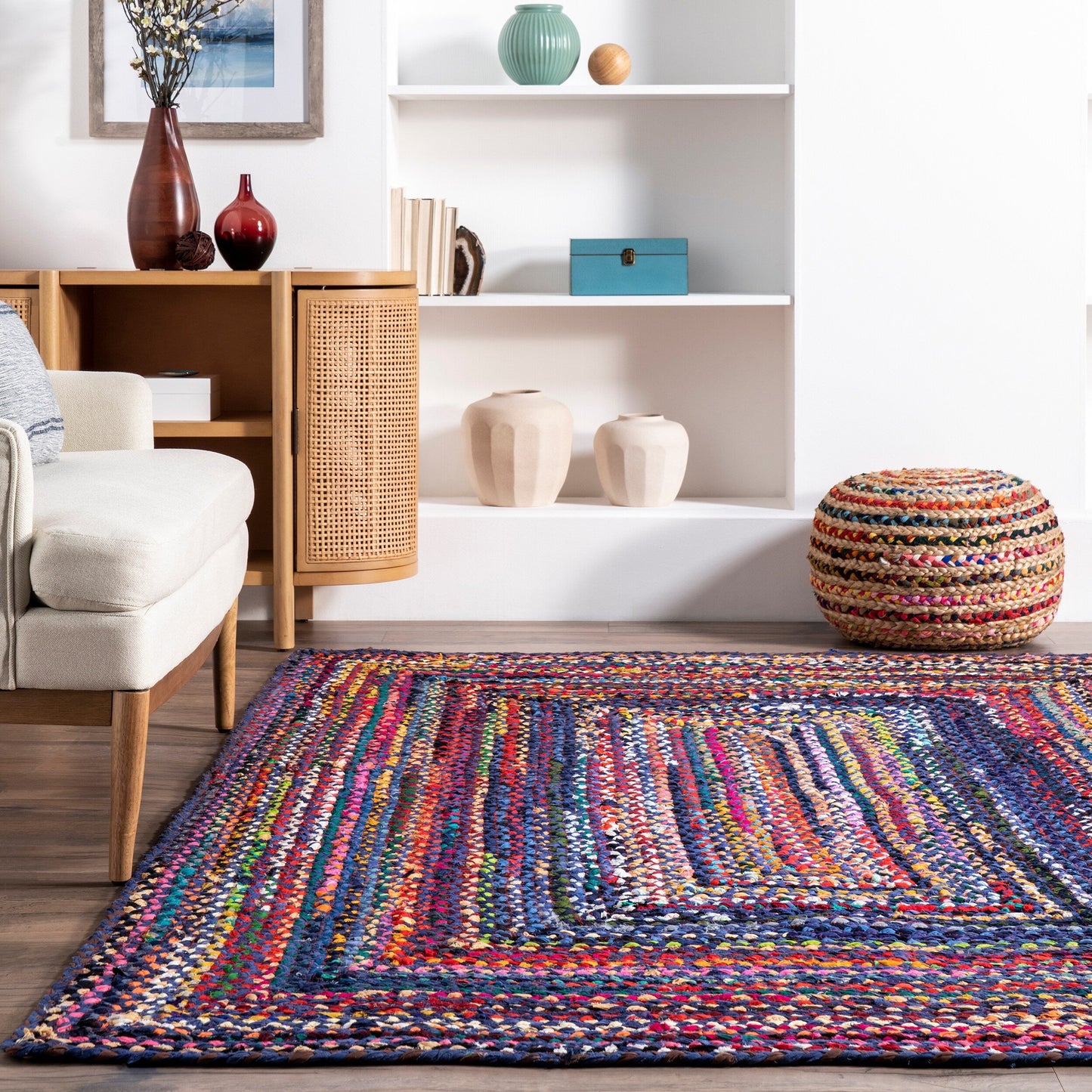 Nuloom Tammara Bohemian Hand Braided Area Rug