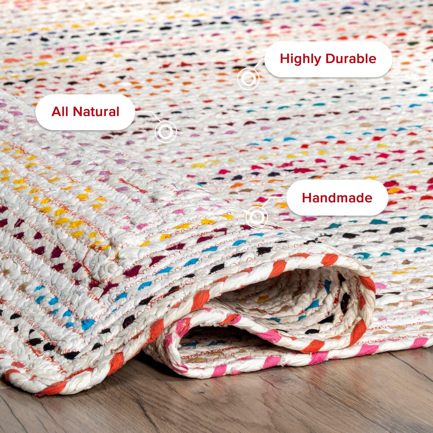 Nuloom Tammara Bohemian Hand Braided Area Rug