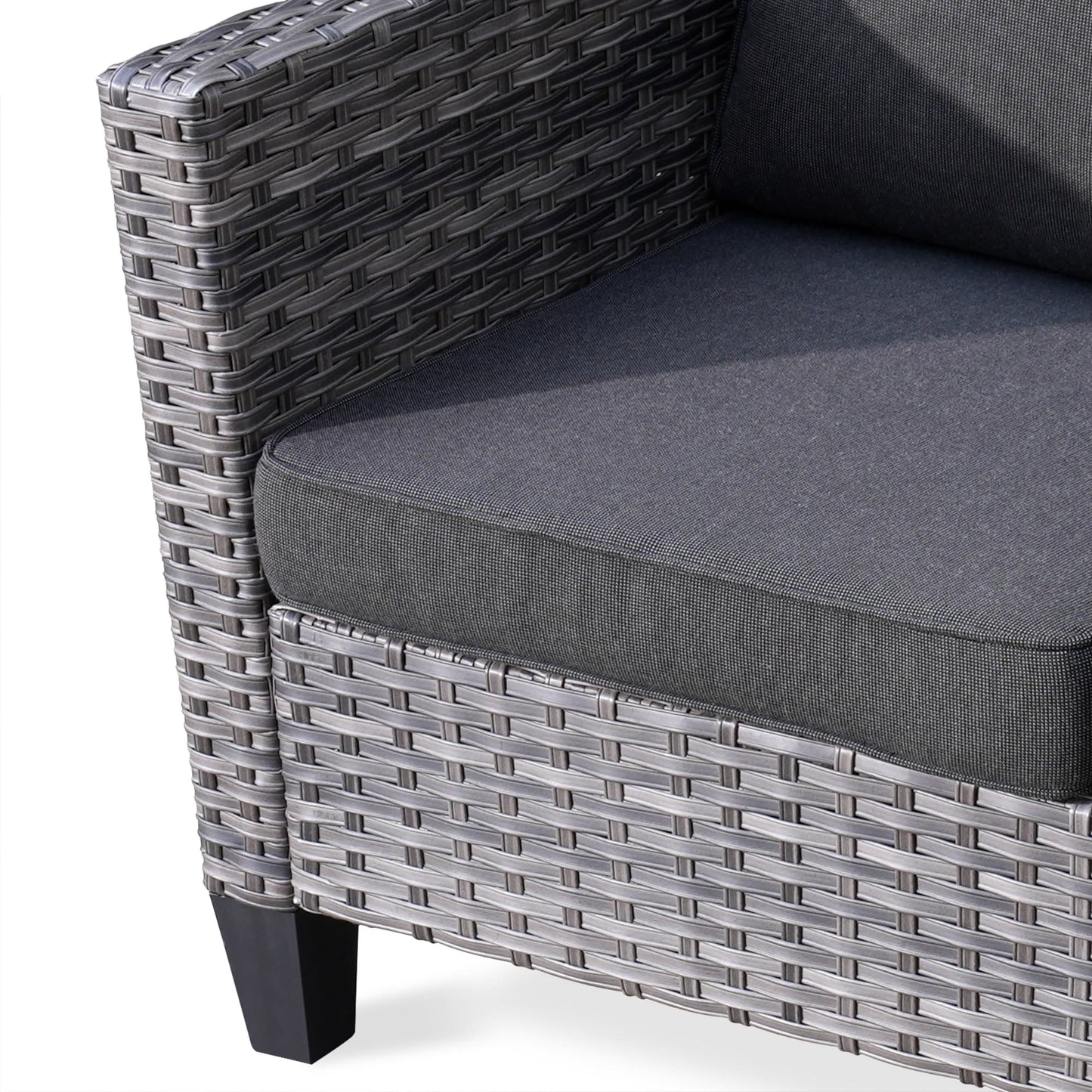 OVIOS 5-piece Patio Furniture Wicker Outdoor High-back Seating Set