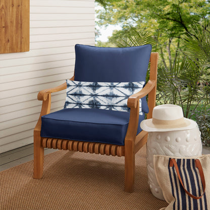 Oakley Sunbrella Solid Indoor/ Outdoor Corded Pillow and Chair Cushion Set