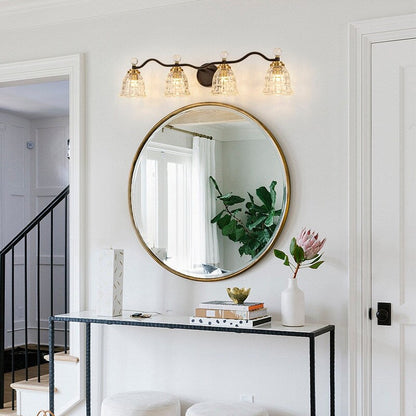 Ora Modern Dimmable Black Gold Bathroom Vanity Lights