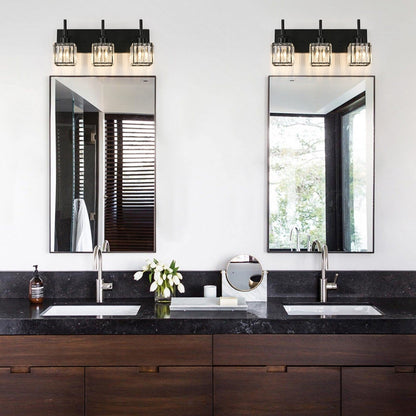 Ora Modern Dimmable Crystal Bathroom Light Fixtures Over Mirror Glam Vanity Lights