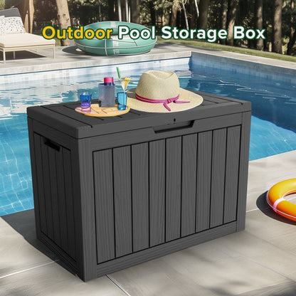 Outdoor Patio Storage Resin Lockable Deck Box