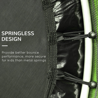 Outsunny 5' Diameter Kids Trampoline with Net for Indoors & Outdoors, Ages 3 to 6