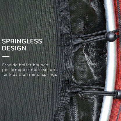 Outsunny 5' Diameter Kids Trampoline with Net for Indoors & Outdoors, Ages 3 to 6