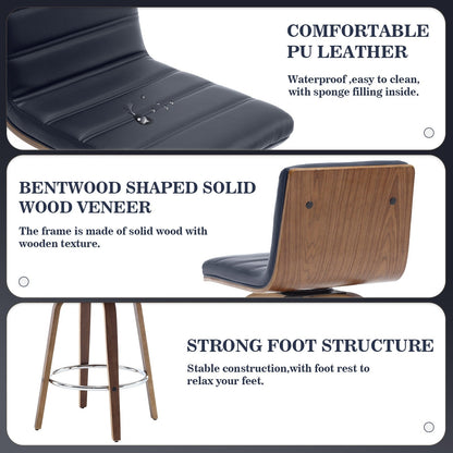 26/29 Faux Leather Swivel Bar/Counter Stools, Set of 2/3