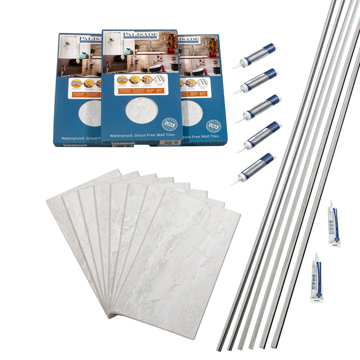 Palisade Wall Tile Shower Kit