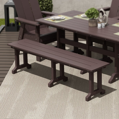 Polytrends Laguna Hdpe All Weather Outdoor Patio 65 Bench