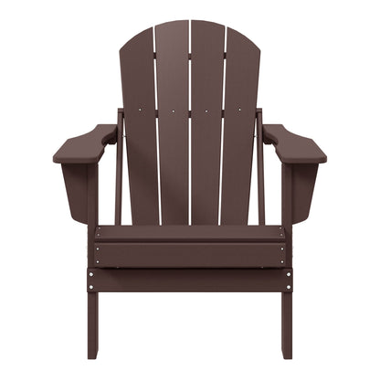 Polytrends Laguna Fade Resistant All Weather Outdoor Patio Folding Adirondack Chair