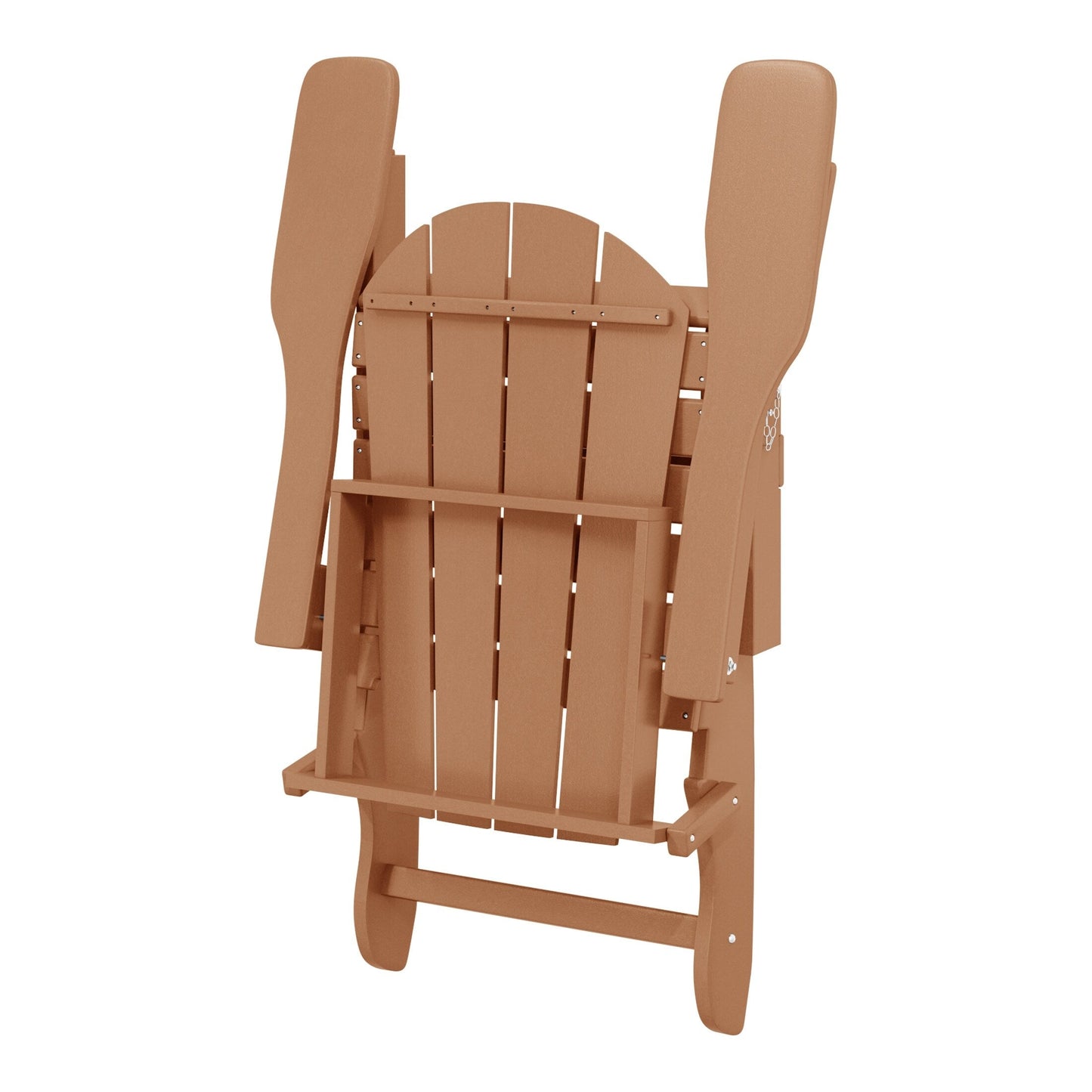 Polytrends Laguna Weather Resistant Outdoor Patio Folding Adirondack Chairs (Set of 2)