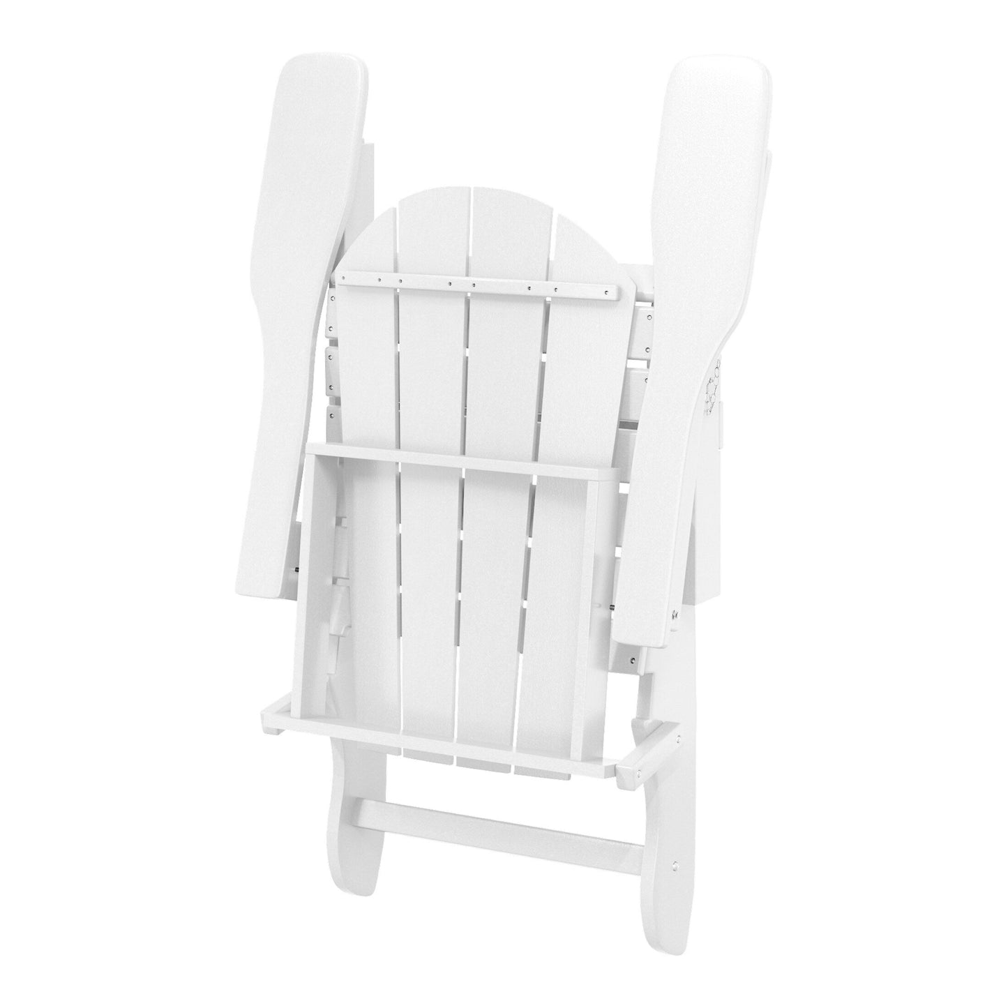 Polytrends Laguna Weather Resistant Outdoor Patio Folding Adirondack Chairs (Set of 2)