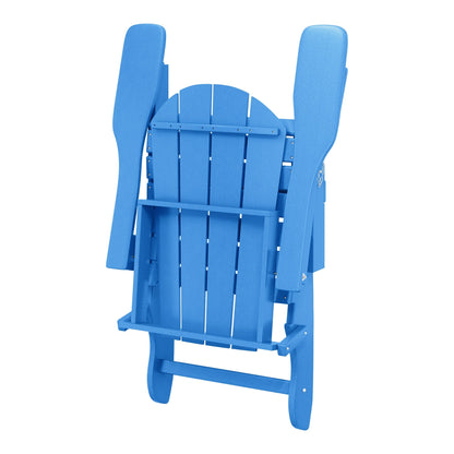 Polytrends Laguna Weather Resistant Outdoor Patio Folding Adirondack Chairs (Set of 2)