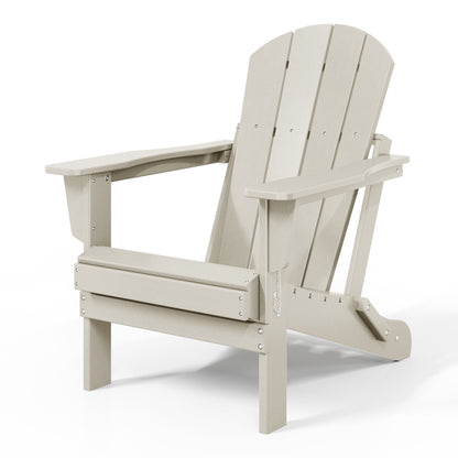 Polytrends Laguna Weather Resistant Outdoor Patio Folding Adirondack Chairs (Set of 2)