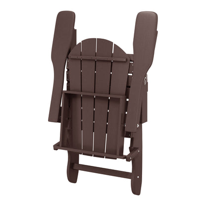 Polytrends Laguna Weather Resistant Outdoor Patio Folding Adirondack Chairs (Set of 2)
