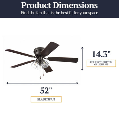Prominence Home Renton Traditional Farmhouse Indoor Ceiling Fan