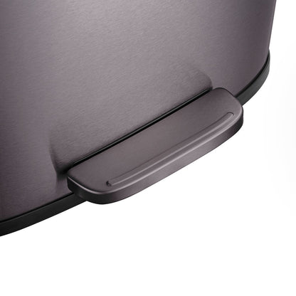 Qualiazero 13.2 GAL plus TWO 1.3 GAL Rectangular Step Can Trash Cans - Family Combo