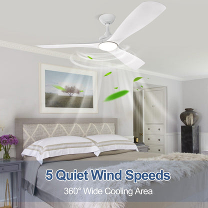 Remote Ceiling Fan with Lights Flush Mount