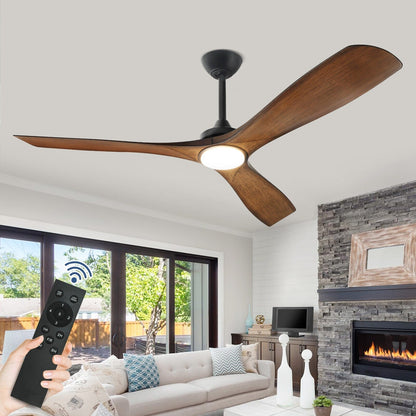 Remote Ceiling Fan with Lights Flush Mount