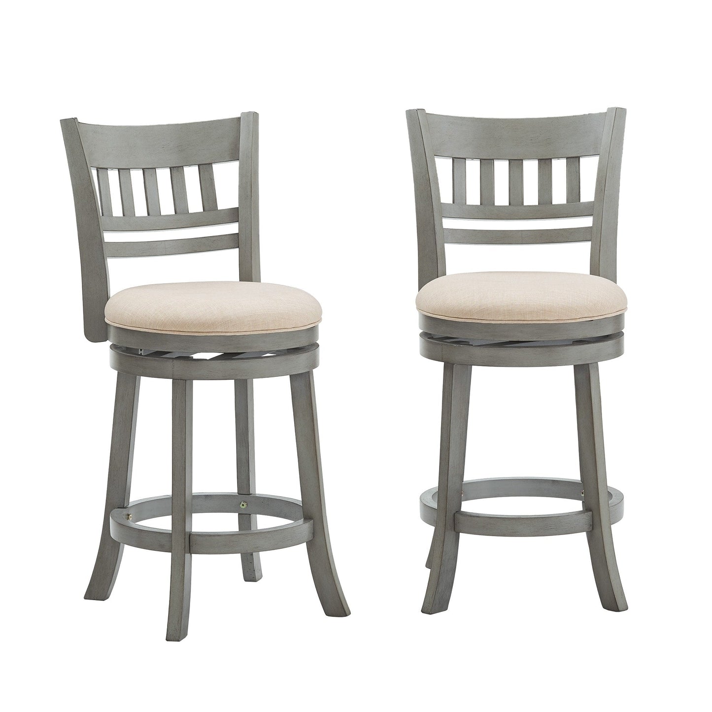 Rovinj Lattice Back 24H Swivel Counter Height Stool