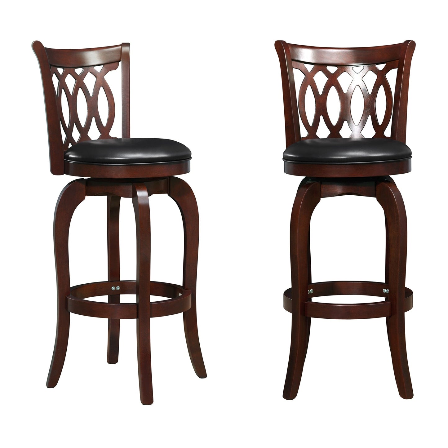 Rovinj Upholstered Back Swivel Bar Stool - Barstool