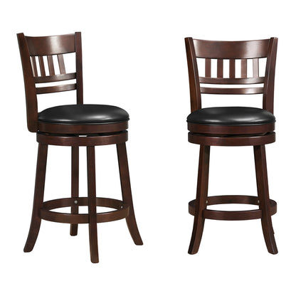 Rovinj Upholstered Back Swivel Counter Stool