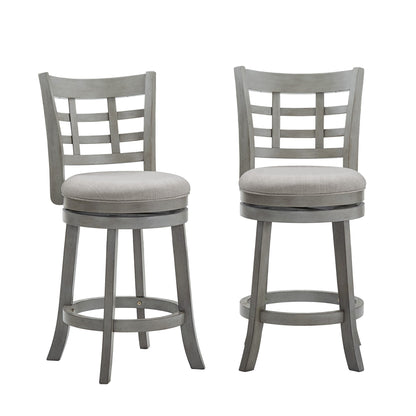 Rovinj Upholstered Back Swivel Counter Stool