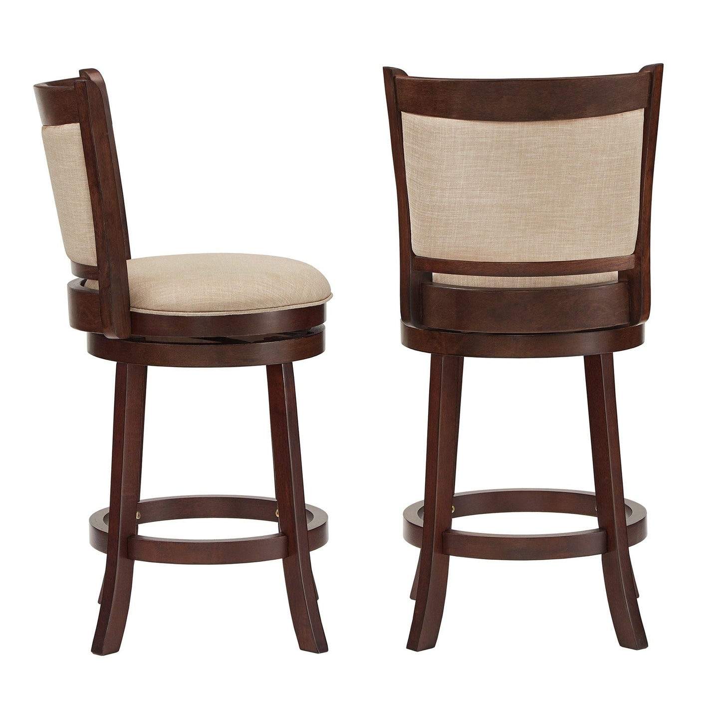 Rovinj Upholstered Back Swivel Stool