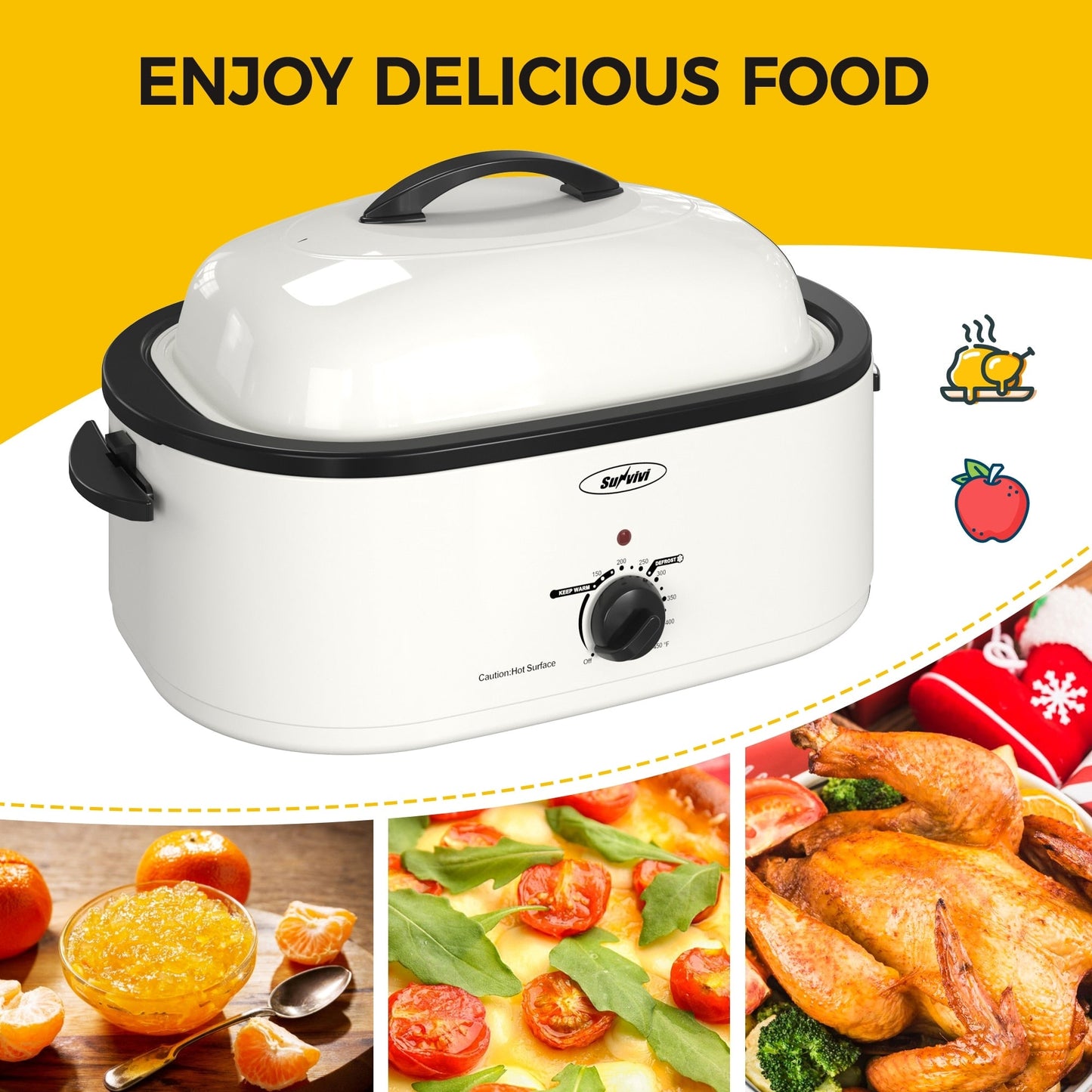 Royalcraft Roaster Oven with Removable Pan