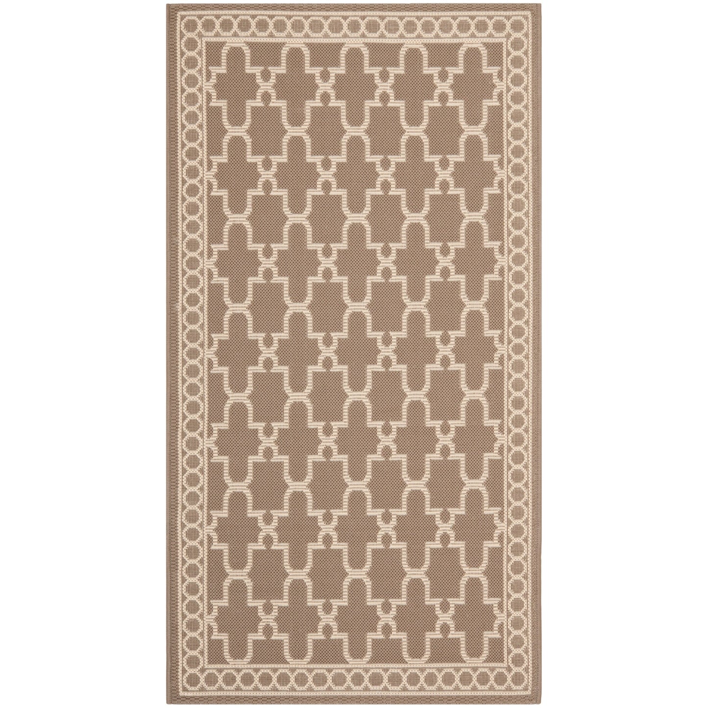 SAFAVIEH Courtyard Janell Trellis Indoor/ Outdoor Waterproof Patio Backyard Rug