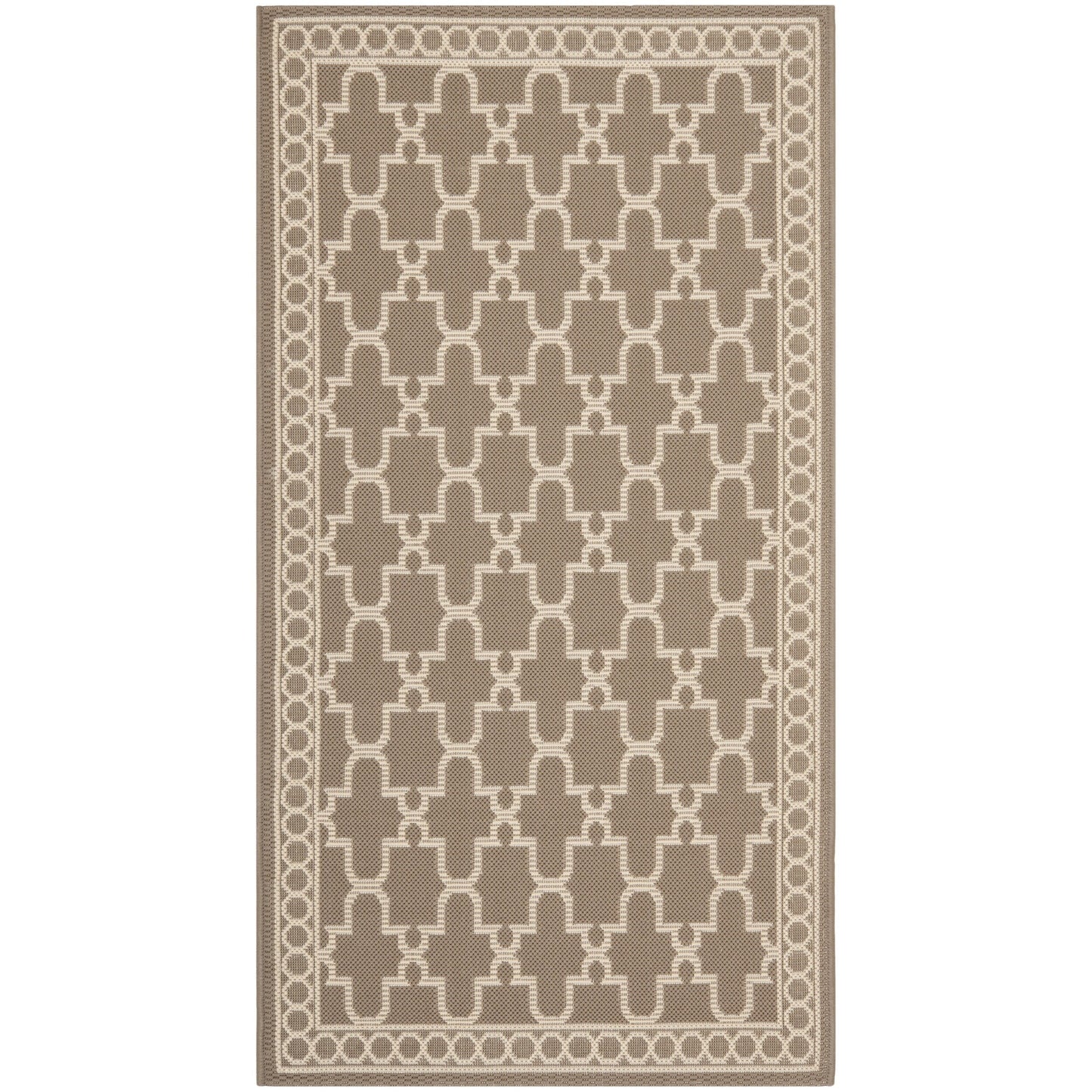 SAFAVIEH Courtyard Janell Trellis Indoor/ Outdoor Waterproof Patio Backyard Rug