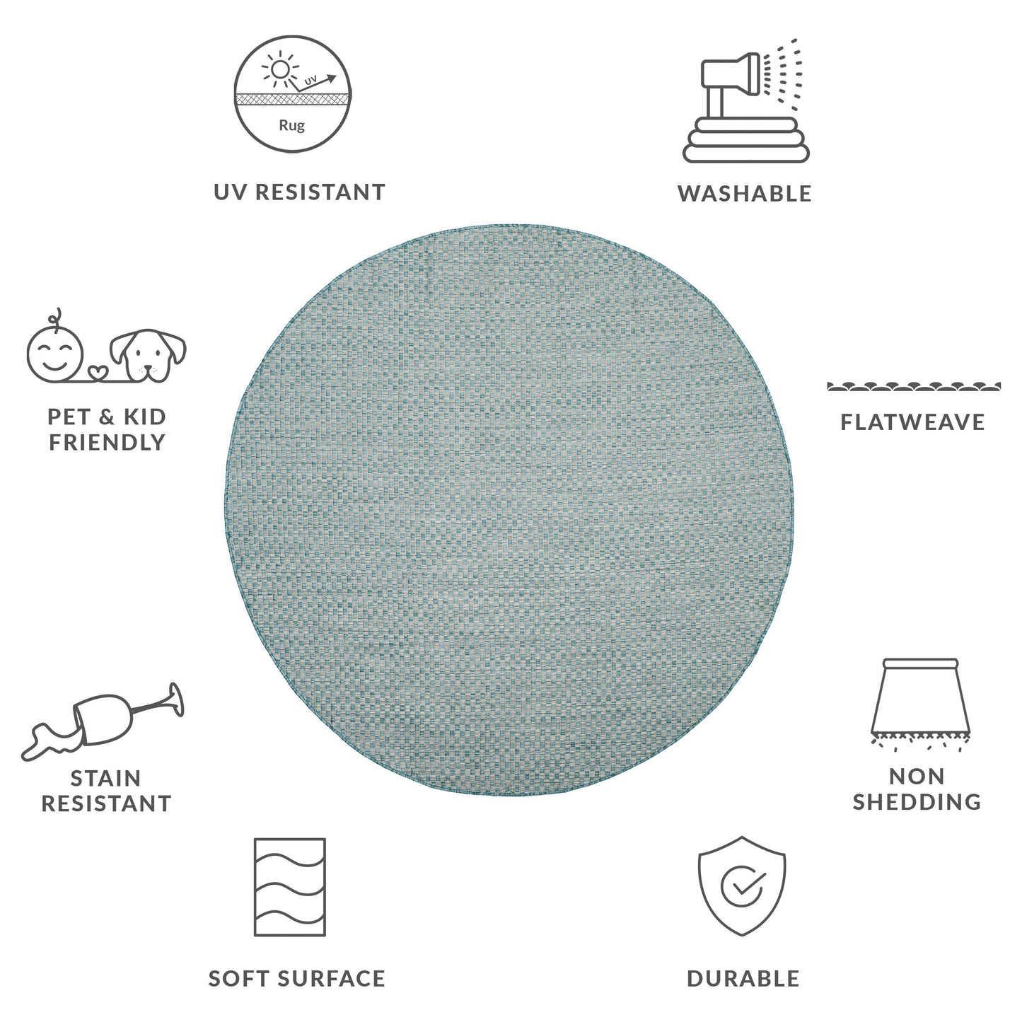 SAFAVIEH Courtyard Ragini Indoor/Outdoor Waterproof Patio Backyard Rug