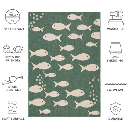 SAFAVIEH Courtyard Ragne Indoor/ Outdoor Waterproof Patio Backyard Rug