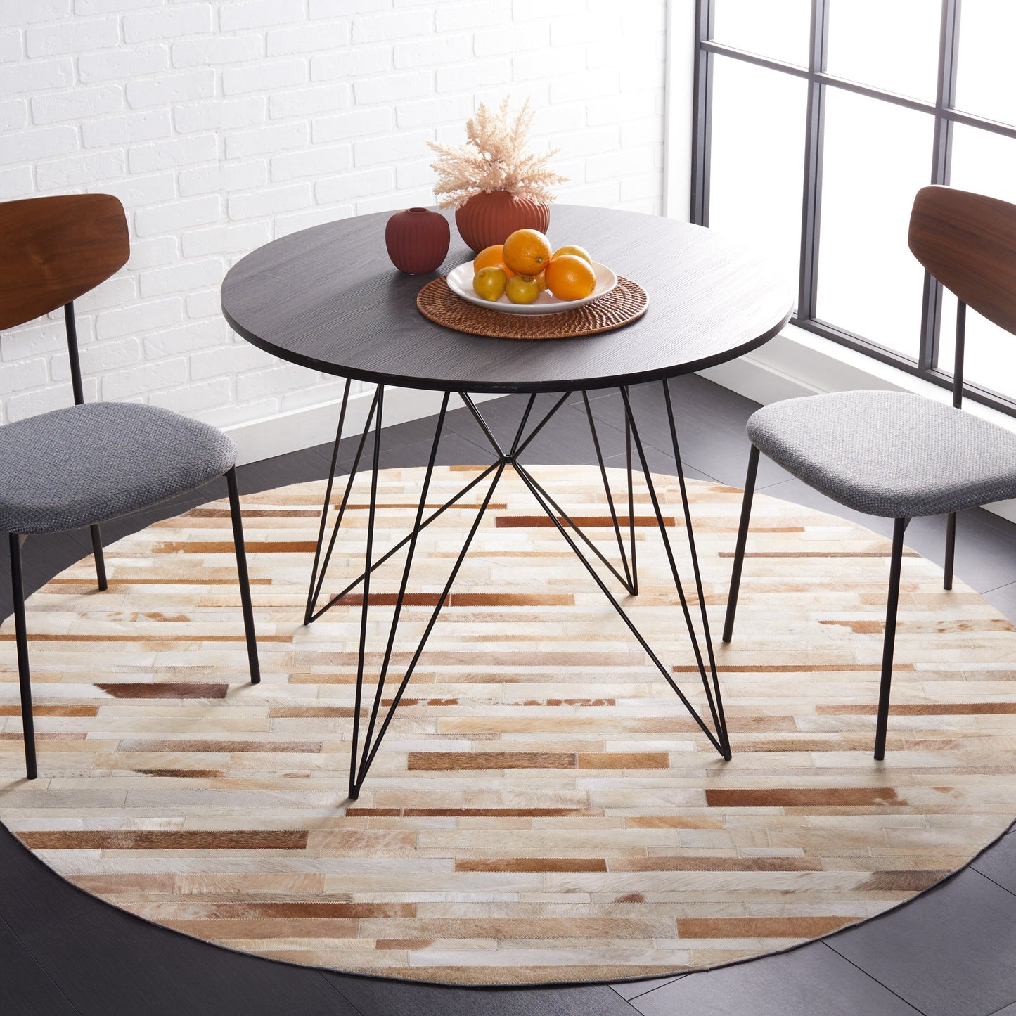 SAFAVIEH Handmade Studio Leather Tennille Modern Leather Rug