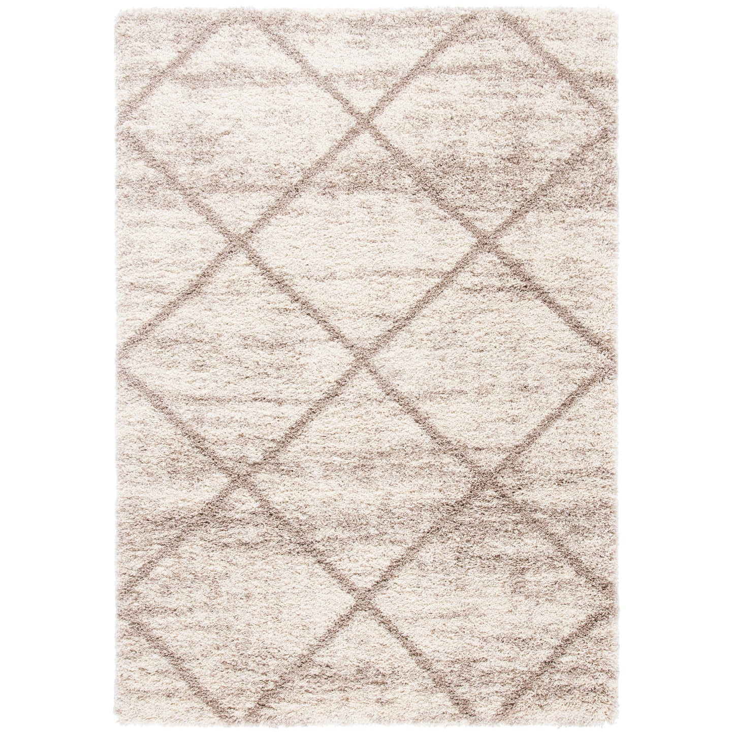 SAFAVIEH Hudson Shag Raili Diamond Trellis 2-inch Thick Rug