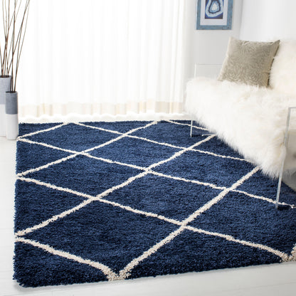 SAFAVIEH Hudson Shag Raili Diamond Trellis 2-inch Thick Rug