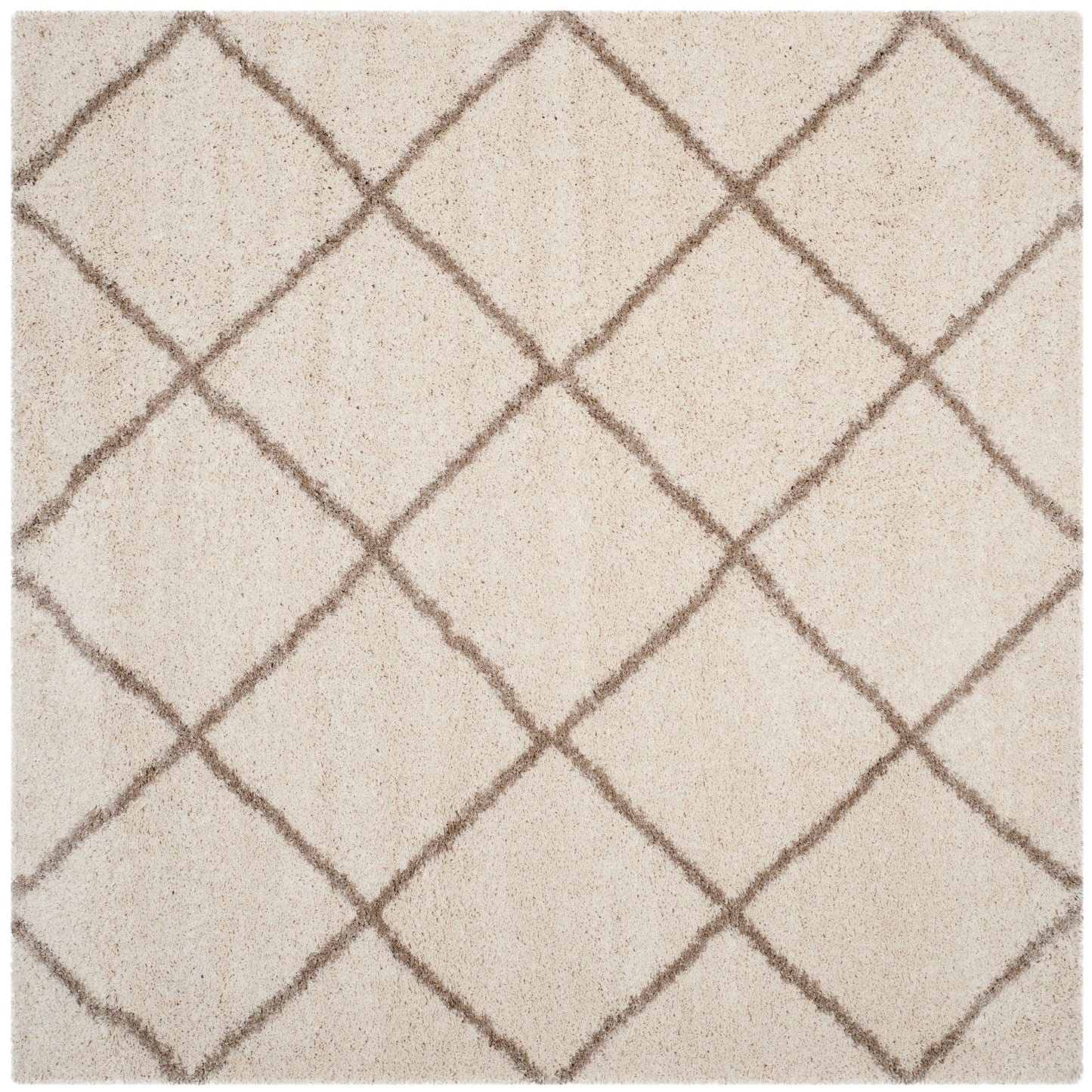 SAFAVIEH Hudson Shag Raili Diamond Trellis 2-inch Thick Rug