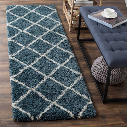 SAFAVIEH Hudson Shag Raili Diamond Trellis 2-inch Thick Rug
