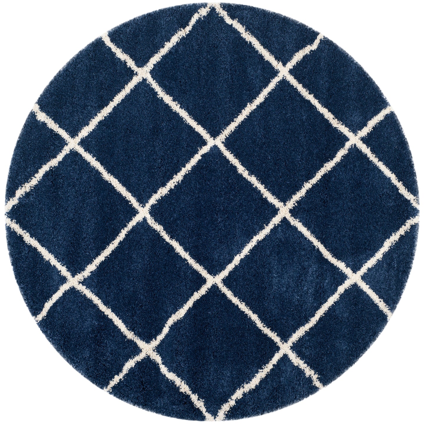 SAFAVIEH Hudson Shag Raili Diamond Trellis 2-inch Thick Rug