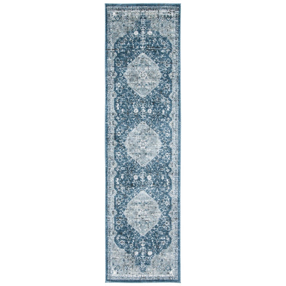 SAFAVIEH Oregon Hildegarde Traditional Oriental Navy/Ivory Rug