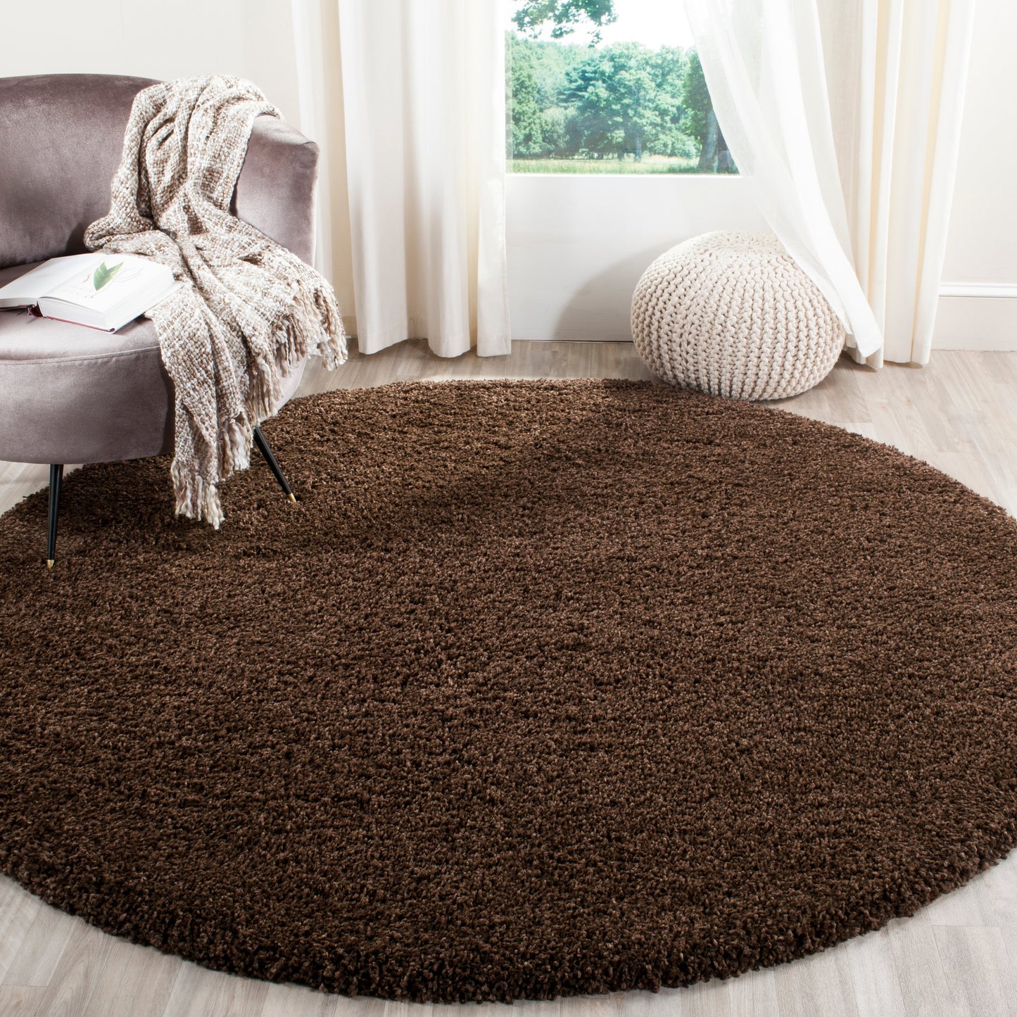 SAFAVIEH, Santa Monica Mahalia Shag 2-inch Thick Area Rug