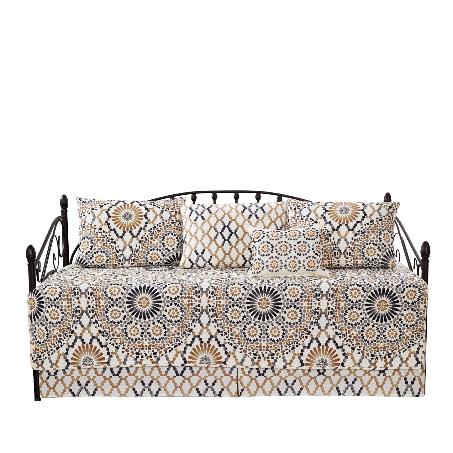 Serenta 6 Piece Cotton Blend Daybed Bedspread Coverlet Set - 75 x 39