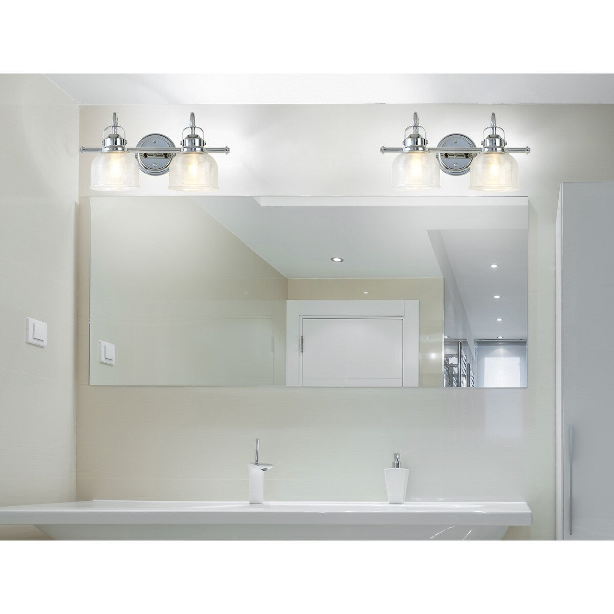 Shirley Metal/Glass LED Vanity Light, by JONATHAN Y