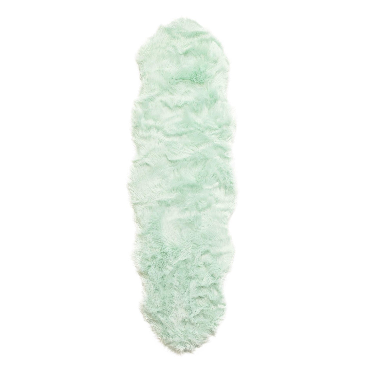 Silver Orchid Parrott Faux Fur Sheepskin Area Rug