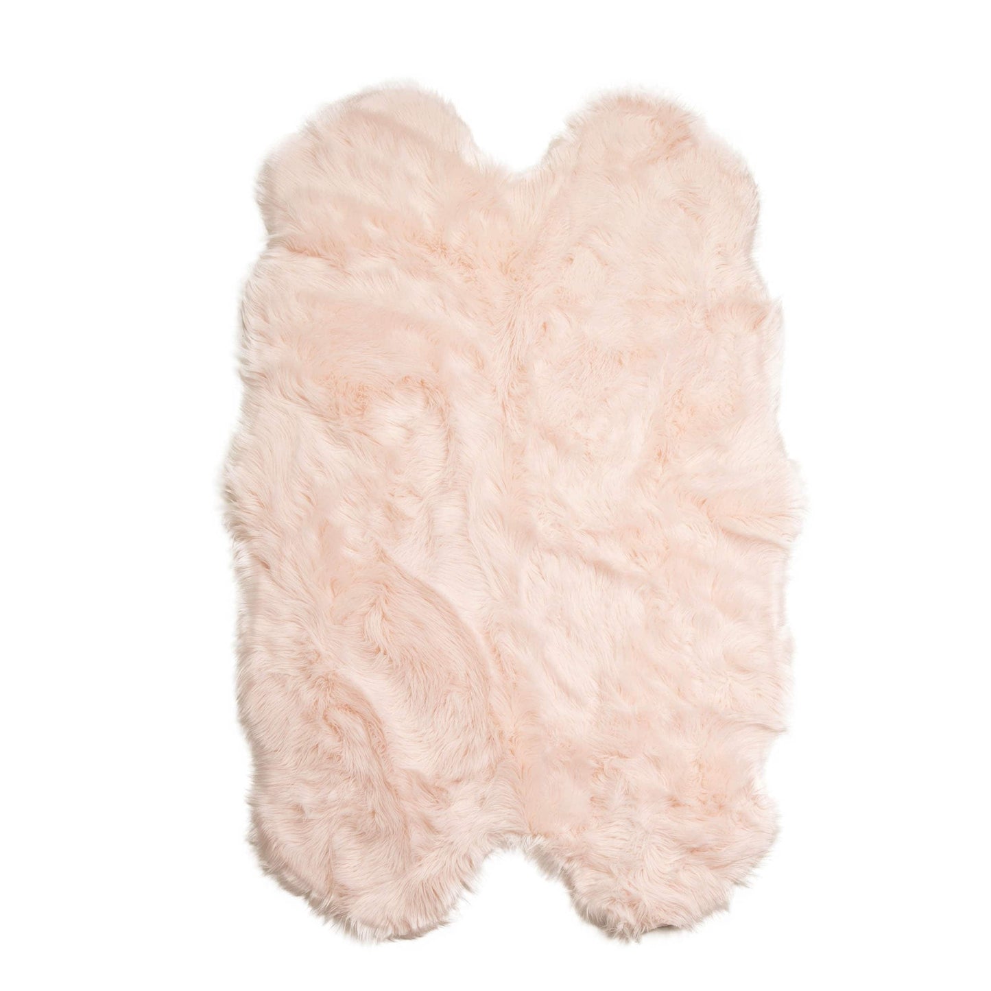 Silver Orchid Parrott Faux Fur Sheepskin Area Rug