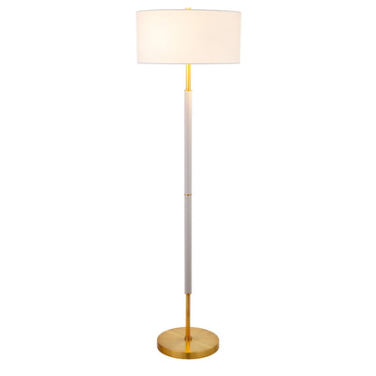 Simone 2-Light Floor Lamp with Fabric Shade
