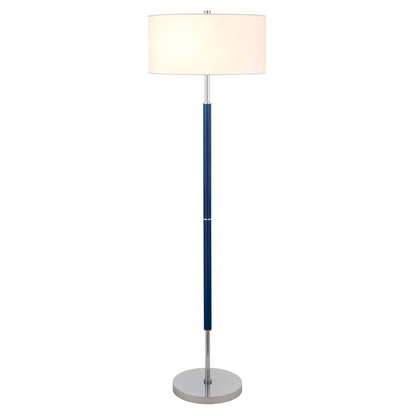 Simone 2-Light Floor Lamp with Fabric Shade
