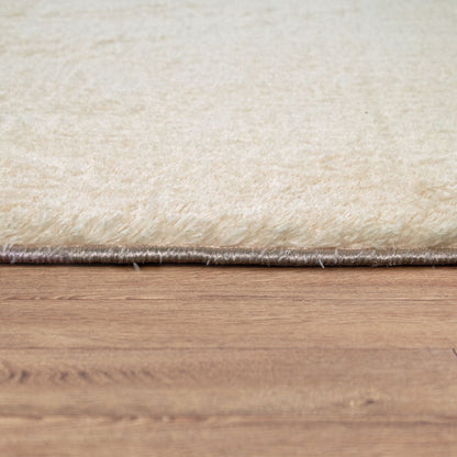 Soft Washable Area Rug with Anti-Slip Backing in solid Colors