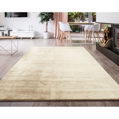 Soft Washable Area Rug with Anti-Slip Backing in solid Colors