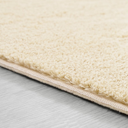 Soft Washable Area Rug with Anti-Slip Backing in solid Colors