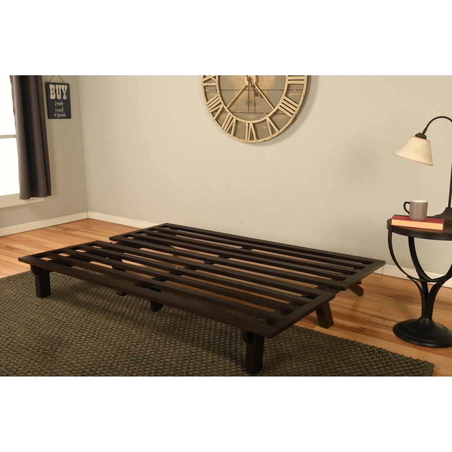 Somette Carson Futon Frame in Java Finish (Mattress not included)
